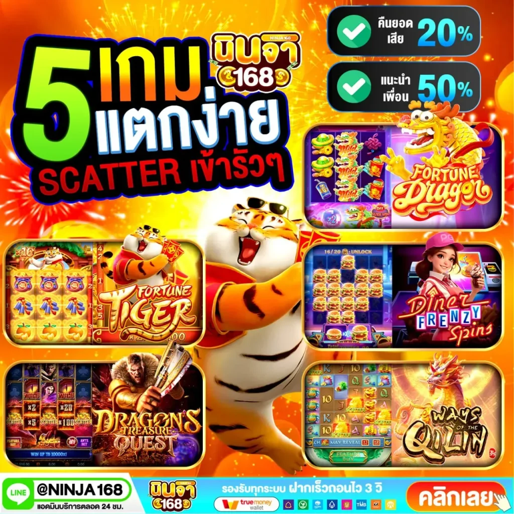 ninja168 ฝากถอนออโต้